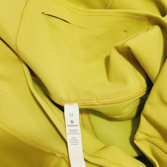 Lululemon Yellow In Movement Tight 25" *Everlux - Picture 7 of 8